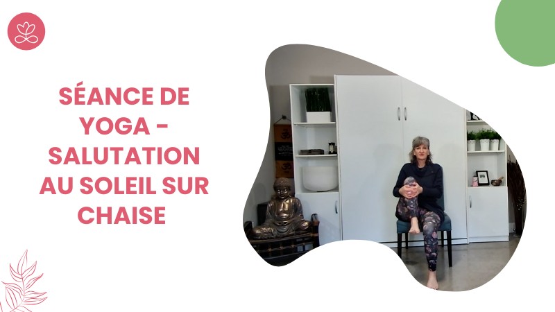 Jour 16. Salutation au soleil sur chaise avec Lily Champagne (23 min)